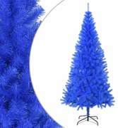 vidaXL Kunstkerstboom met standaard 180 cm PVC blauw