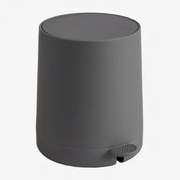 Prullenbak Met Deksel En Pedaal Garanis Grijs – Nikkel - Sklum