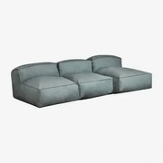 Bank Modulaire Chaise Longue Van 3 Stuks Dojans Groen – Ether - Sklum