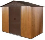 Metalen gereedschapshuis Helsinki 1,9 x 1,3 m Winkel Baas brons