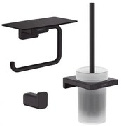 Hansgrohe Addstoris toiletaccessoireset - driedelig - Mat zwart SW651064/SW651262/SW651131