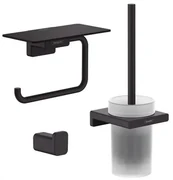 Hansgrohe Addstoris toiletaccessoireset - driedelig - Mat zwart SW651064/SW651262/SW651131
