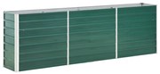 vidaXL Plantenbak verhoogd 240x40x77 cm gegalvaniseerd staal groen