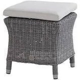 4 Seasons Outdoor Indigo footstool, Rock  Voetenbank    antraciet weerbestendig