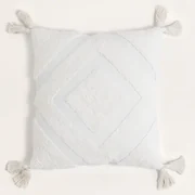 Vierkant Katoenen Kussen (45x45 Cm) Sowyer Wit - Sklum