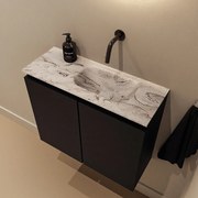 Mondiaz Ture DLux toiletmeubel 60cm urban met wastafel glace rechts zonder kraangat