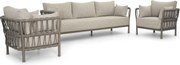 Stoel en Bank Loungeset 5 personen Rope Taupe Santika Furniture Santika