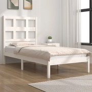 vidaXL Bedframe massief grenenhout wit 90x200 cm