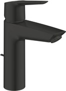 Grohe QuickFix Start M-Size wastafelkraan met koude start en trekwaste mat zwart