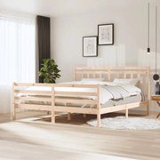 vidaXL Bedframe massief hout 180x200 cm 6FT Super King