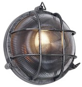 Buiten wandlamp zilver rond IP44 - Noutica