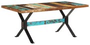 vidaXL Eettafel 180x90x76 cm massief gerecycled hout