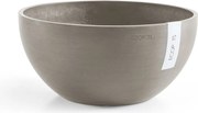 Ecopots bloempot Brussels 25 - Taupe - Diameter 25 x H12 cm