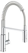 GROHE Get Keukenkraan - hoog - 2 straalsoorten - met profesionele handdouche - chroom 30361000