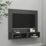 vidaXL Tv-wandmeubel 102x23,5x90 cm spaanplaat grijs