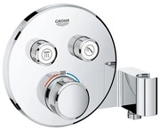 Grohe SmartControl Inbouwthermostaat - 3 knoppen - handdouchehouder - rond - chroom 29120000