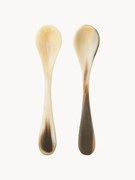 Kaviaarlepels Indulgence van runderhoorn, 2-delig