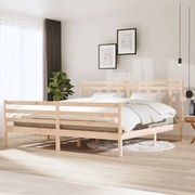 vidaXL Bedframe massief hout 200x200 cm