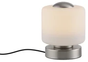 Tafellamp staal incl. LED 3-staps dimbaar met touch - Mirko Modern rond Binnenverlichting Lamp