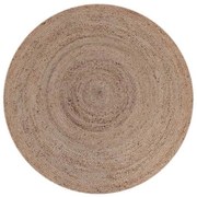 LABEL51 Vloerkleed rond 180 cm jute naturel