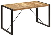 vidaXL Eettafel 140x70x75 cm massief mangohout