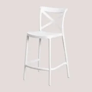 Jardín Otax Stapelbare Hoge Kruk Wit & ↑65 Cm - Sklum
