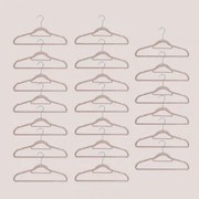 Set Van 20 Fluwelen Hangers Palou Bruin - Tarwe - Sklum