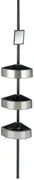 Wenko telescopisch doucherek premium big black RVS/zwart
