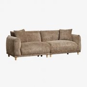 3-zitsbank In Eracli Bouclé Bouclé Chocolade Bruin - Sklum