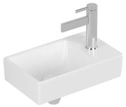 Villeroy & Boch Avento fontein 1 kraangat rechts zonder overloop 36x22cm Ceramic+ stone white 43003LRW