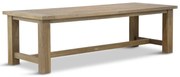 Dining Tuintafel rechthoekig 260 x 100 cm Teak Grijs Fourmile