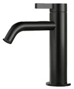 Hotbath Ace Wastafelmengkraan - laag - opbouw - zonder waste - zwart geborsteld PVD AC003MBP