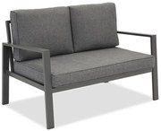 Zakintos antraciet aluminium tweezitsbank Garden Point