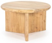 By-Boo Leoti Ronde Salontafel Acacia Hout Naturel 60 Cm - 60 X 60cm.