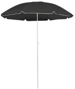 vidaXL Parasol met stalen paal 180 cm antracietkleurig