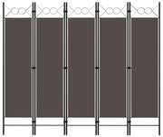 vidaXL Kamerscherm met 5 panelen 200x180 cm antraciet