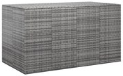 vidaXL Tuinbox 194x100x103 cm polyetheen rattan grijs