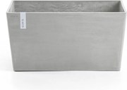 Ecopots bloempot Paris 80 - Rechthoekig - White Grey - 80,3 x 38 x H40,5 cm