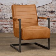 Tower Living Industriele Fauteuil Bull Cognac Rocca