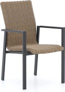 Dining tuinstoel | Manifesto Villongo | Wicker (vlechtwerk) | Taupe | Stapelbaar | Kees Smit Tuinmeubelen