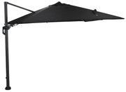 Garden Impressions Hawaii Lumen LED zweefparasol 300x300 -donker grijs - zwart