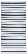 vidaXL Vloerkleed 80x150 cm katoen marineblauw