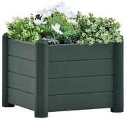 vidaXL Plantenbak verhoogd 43x43x35 cm PP groen