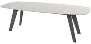 Montana keramiek Terrazzo dining tuintafel 240x103xH75 cm antraciet onderstel 4 Seasons Outdoor