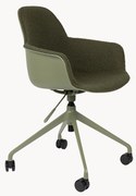Bouclé bureaustoel Albert, in hoogte verstelbaar