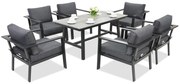 Aluminium tuinmeubelen Sydney Premium 6 Garden Point antraciet