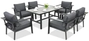 Aluminium tuinmeubelen Sydney Premium 6 Garden Point antraciet