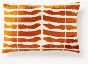 Viscose kussenhoes Dejan met ingeweven jacquard patroon