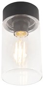 Moderne plafondlamp zwart 22,6 cm IP44 - Jarra