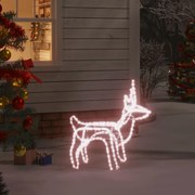 vidaXL Kerstfiguur rendier inklapbaar met 120 LED's warmwit